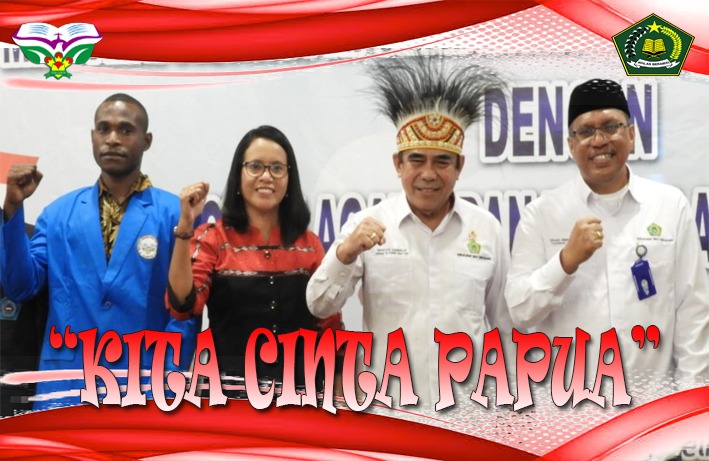 Menteri Agama RI menyerahkan 31 Anak Asli Papua Kepada Rektor IAKN Ambon