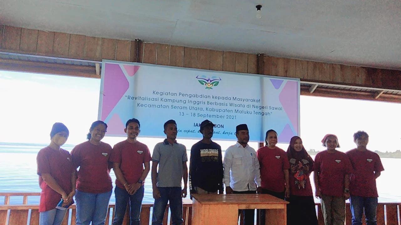 Optimalkan Pengelolaan  Kampung Inggris Berbasis Wisata di Negeri Sawai, Menjadi Target dari PKM yang dilakukan Dosen Dan mahasiswa IAKN Ambon