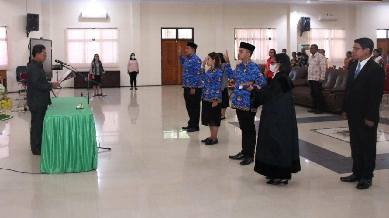 Pengambilan sumpah janji PNS di lingkungan IAKN Ambon Tahun 2023
