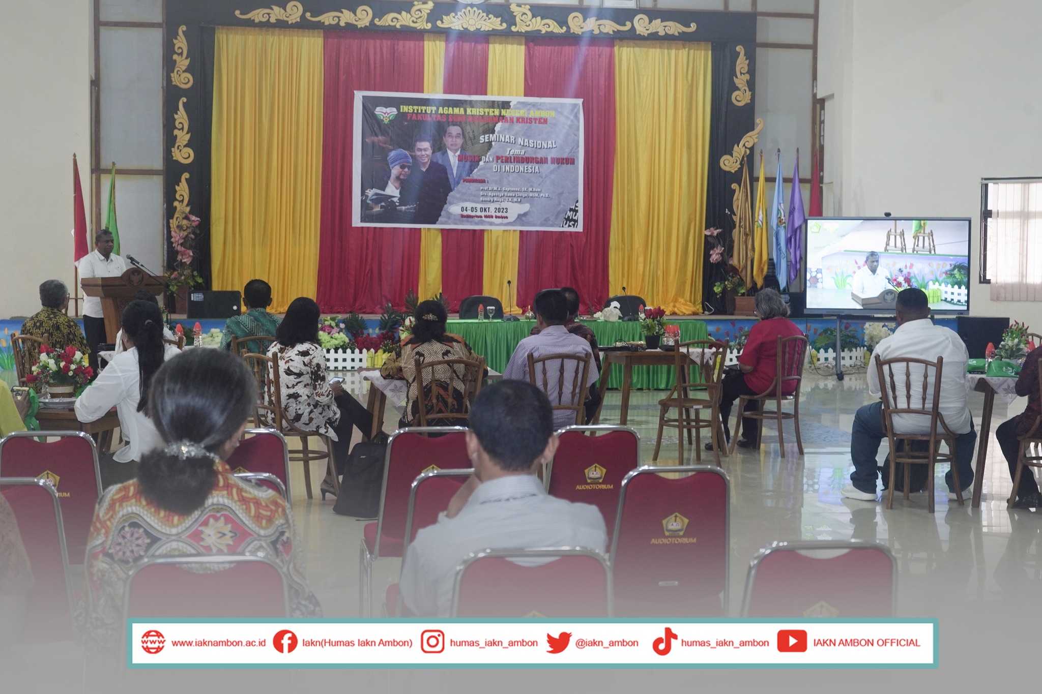 Seminar Nasional FSKK IAKN Ambon bahas tema Musik dan Perlindungan Hukum di Indonesia