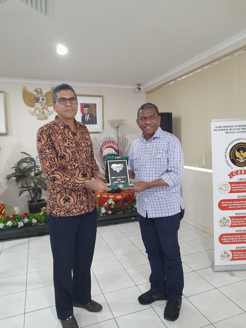 Melakukan Penjajakan Kerjasama Luar Negeri, IAKN Ambon menjumpai Konsulat Jenderal RI di Darwin, Northen Teritory Australia