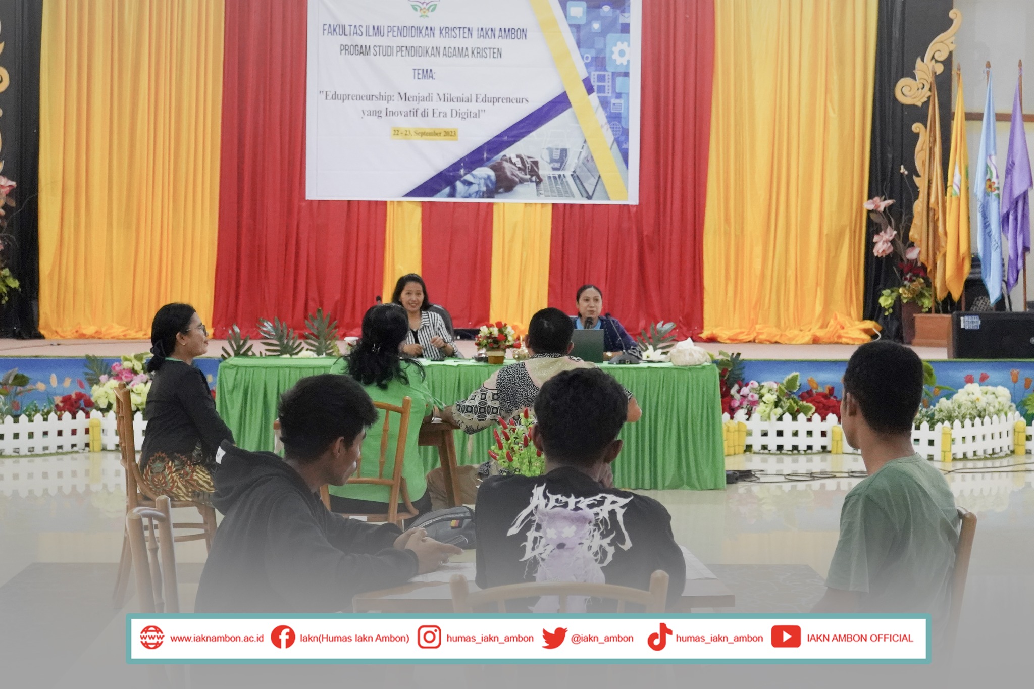 Program Studi Pendidikan Agama Kristen FIPK IAKN Ambon Gelar Edupreneurship: "Menjadi Milenial Edupreneurship yang Inovatif di Era Digital".