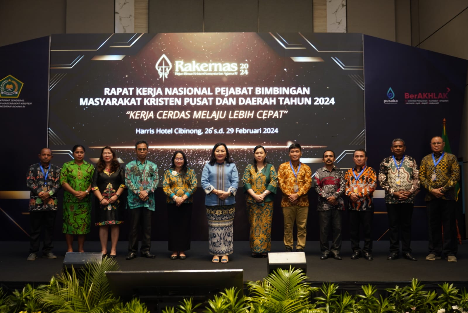Rektor IAKN Ambon dan Plt. Kabiro AUAK Hadiri Rapat Kerja Nasional Pejabat Bimbingan Masyarakat Kristen Pusat dan Daerah.
