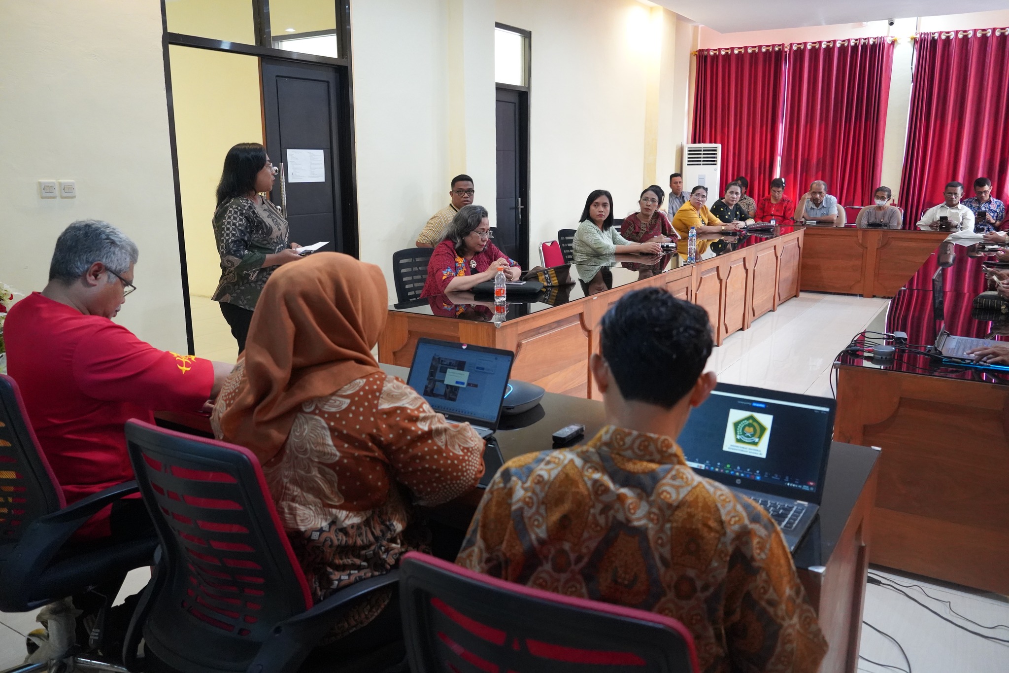 IAKN Ambon Terima Tim Itjen Kemenag Wilayah I untuk Koordinasi dan Pemantauan Profil Risiko