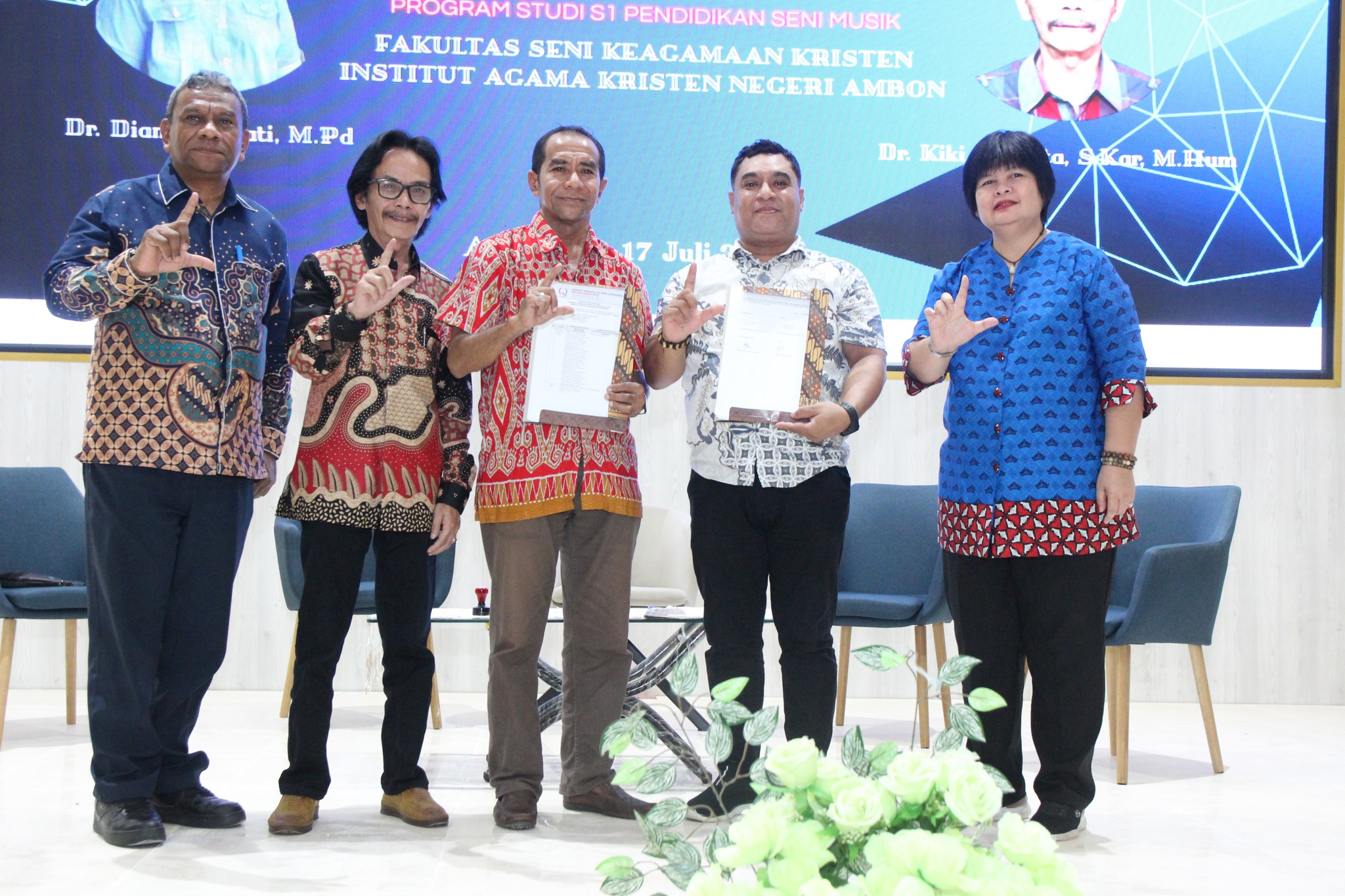 Asesmen lapangan Program Studi Pendidikan Seni Musik IAKN Ambon berjalan secara objektif dan dapat respon positif dari asesor