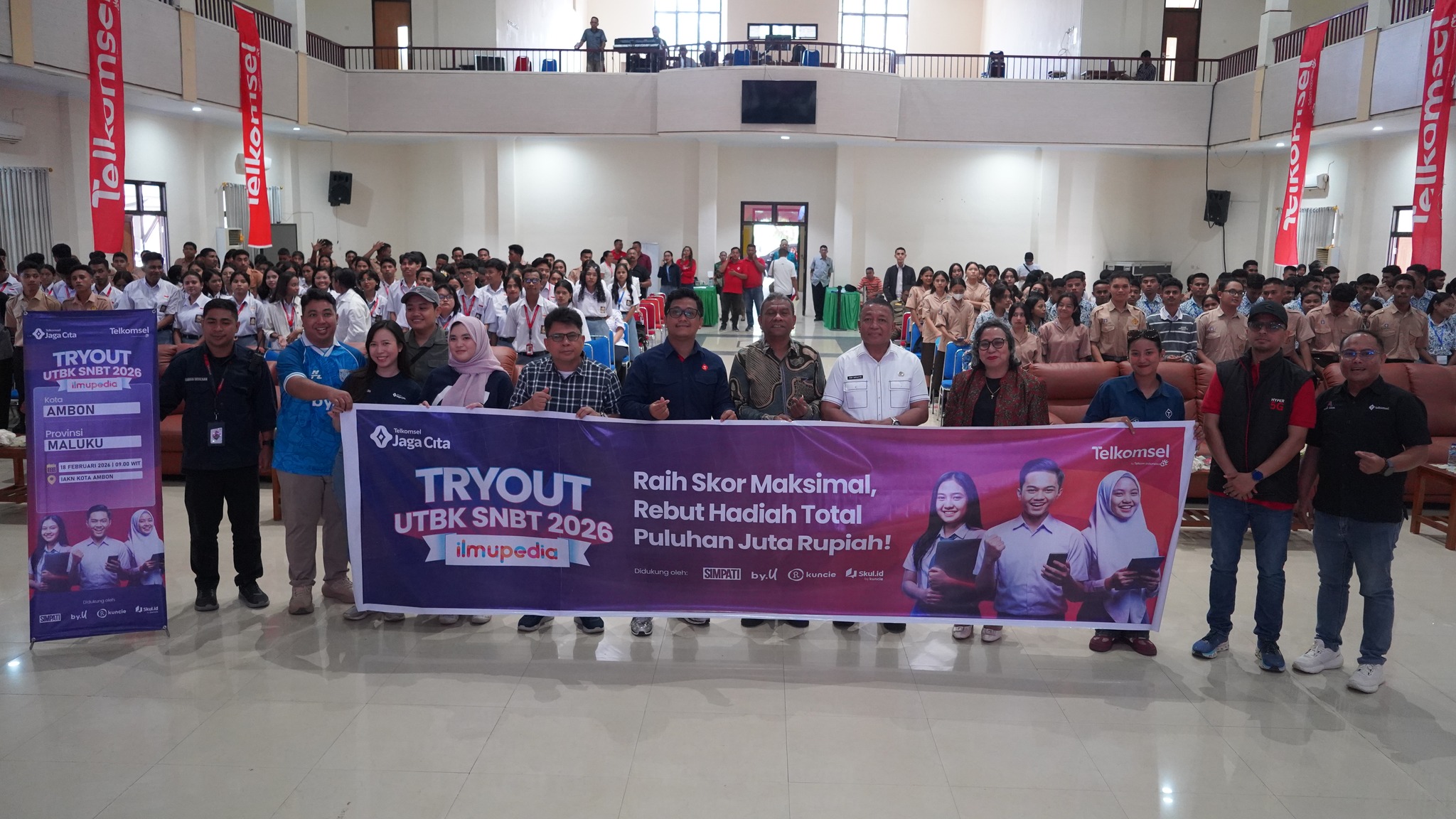IAKN Ambon Jadi salah satu Lokasi Try Out Akbar UTBK SNBT 2026 dari 8 wilayah di Indonesia, Telkomsel Libatkan Ratusan Siswa